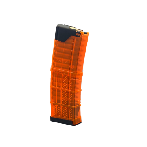 Lancer L5AWM AR-15 30RD Magazine - Translucent Blaze Orange - Black Rifle Depot