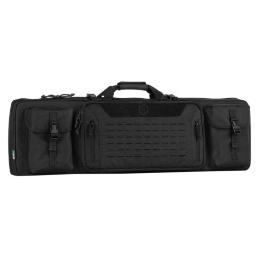 Savior Equipment Urban Warfare Double Rifle Bag - Suitable for Rifle Shotgun, w/ Backpack Strap, 36" Long - Black - Black Rifle Depot