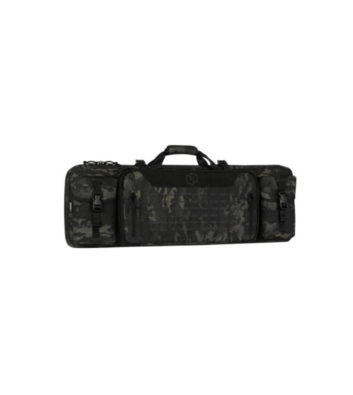Savior Equipment Urban Warfare Double Rifle Bag - Suitable for Rifle Shotgun, w/ Backpack Strap, 36" Long - Black Multicam - Black Rifle Depot