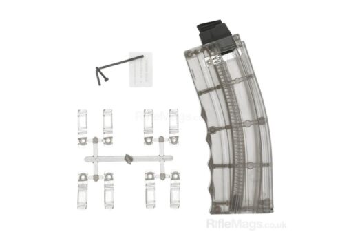 Black Dog V208 Adjustable 25rd 22 Long Rifle Magazine - Grey - Black Rifle Depot