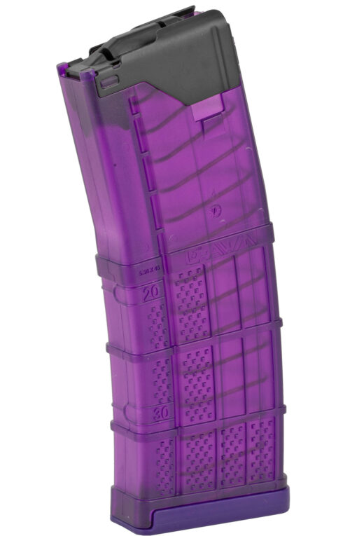 Lancer L5AWM AR-15 30RD Magazine - Translucent Purple - Black Rifle Depot