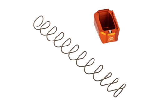ODIN Works +5 Pistol Magazine Base - Glock G17/G19 - Orange - Black Rifle Depot