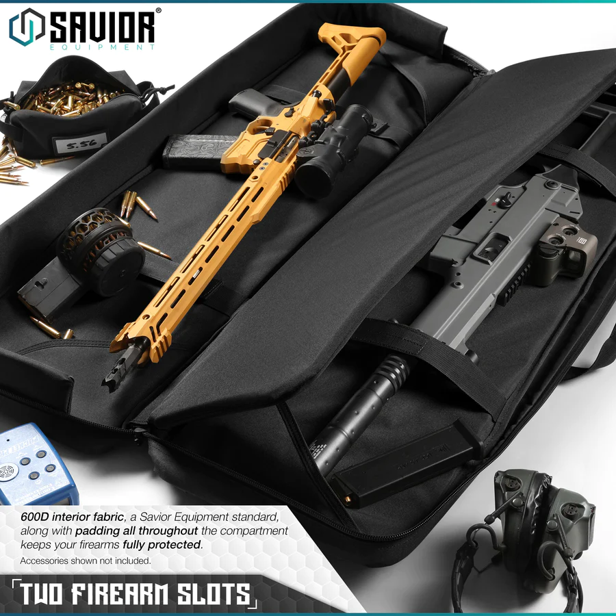 savior-equipment-american-classic-double-rifle-bag-suitable-for-rifle-shotgun-w-backpack-strap-36-long-black-1