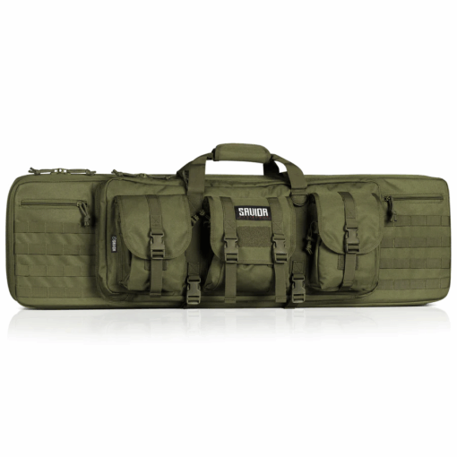 Savior Equipment  American Classic Double Rifle Bag - Suitable for Rifle Shotgun, w/ Backpack Strap - OD Green, 36" - Black Rifle Depot