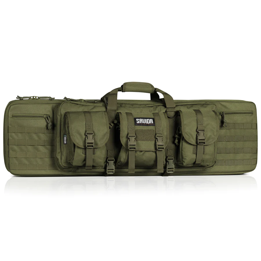 savior-equipment-american-classic-double-rifle-bag-suitable-for-rifle-shotgun-w-backpack-strap-36-long-od-green