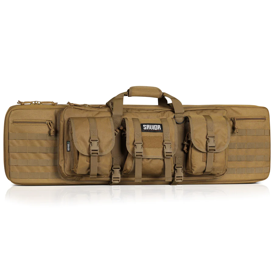 savior-equipment-american-classic-double-rifle-bag-suitable-for-rifle-shotgun-w-backpack-strap-36-long-tan
