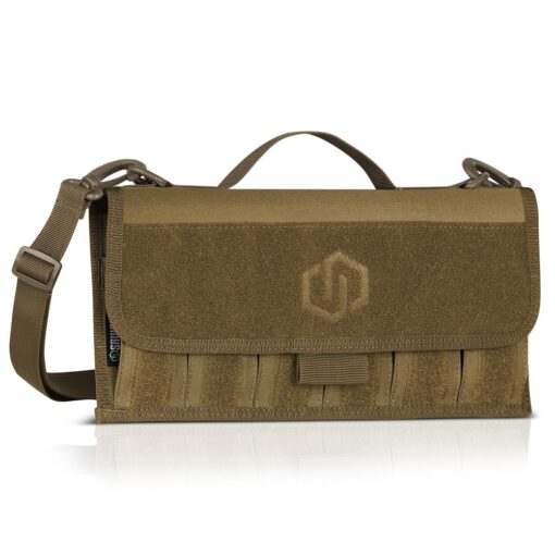 Savior Equipment Pistol Caliber Magazine Holder, Hold 6x Double Stack Magazine 9MM .40 Cal .45ACP - Tan - Black Rifle Depot