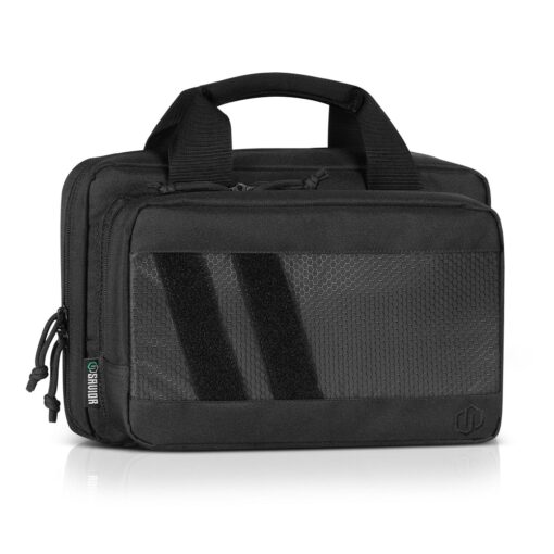 Savior Equipment Specialist Series Low Profile Soft Double Handgun Revolver Bag w/ Built-In Magazine Holder - Black - Black Rifle Depot