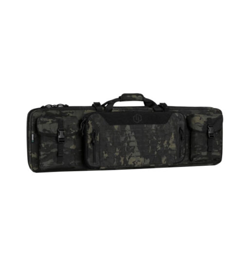Savior Equipment Urban Warfare Double Rifle Bag - Suitable for Rifle Shotgun, w/ Backpack Strap, 42" Long - Black Multicam - Black Rifle Depot