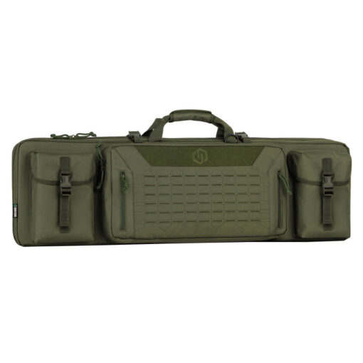 Savior Equipment Urban Warfare Double Rifle Bag - Suitable for Rifle Shotgun, w/ Backpack Strap, 42" Long - OD Green - Black Rifle Depot