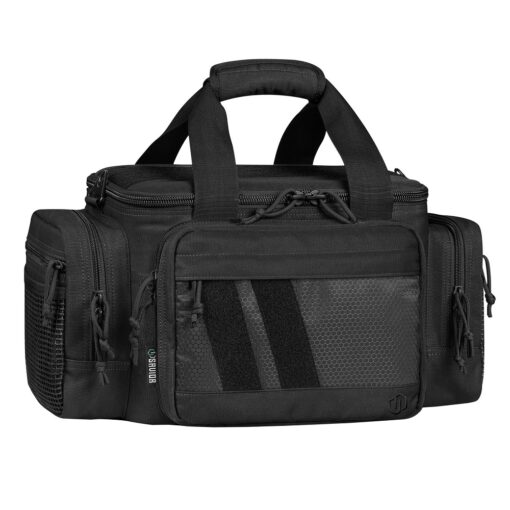 Savior Equipment v2.0 Specialist Range Bag, w/ 3x Individual Pistol Sleeves & ID Velcro Patches, Adjustable Divider, Oversize Shoulder Pad - Black - Black Rifle Depot