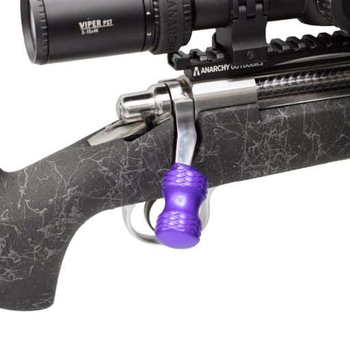 Anarchy Outdoors Clamp-On Bolt Knob - Purple - Black Rifle Depot