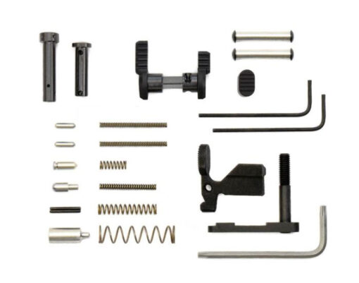 Armaspec AR-10 Gun Builders Stainless Lower Parts Kit - Black - Black Rifle Depot