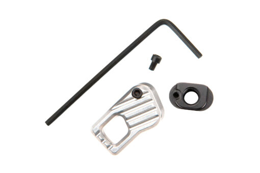 Battle Arms Enhanced Modular Magazine Release - Clear Anodized, Large - Black Rifle Depot