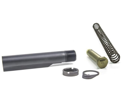 Geissele Premium MIL-SPEC Buffer Tube Assembly with Super 42, H1, 7075-T6, AR-15/M4 - Black - Black Rifle Depot