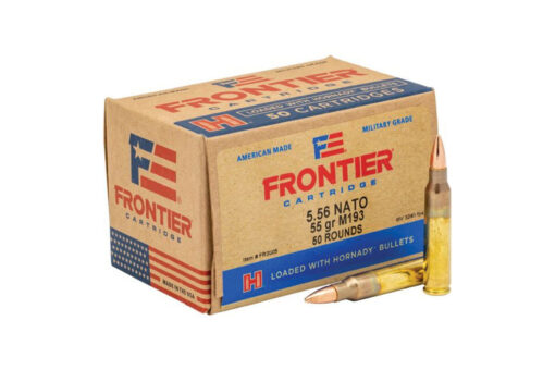 Hornady FR2005 Frontier 5.56mm NATO M193 Ammo 55 Grain Full Metal Jacket 50 Rounds - Black Rifle Depot