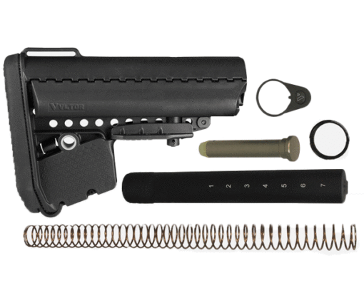 VLTOR Enhanced Modstock & A5 Buffer Kit - Mil-Spec - Black - Black Rifle Depot