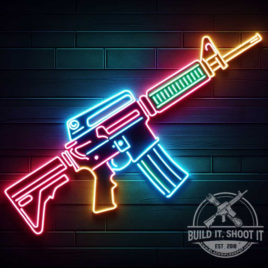 Neon AR15 Sign