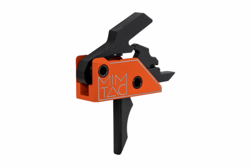 MIMTAC Drastic AR-15 Drop-In Single Stage Trigger - 3.5lb - Flat, Orange/Black - Black Rifle Depot