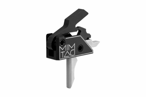 MIMTAC Drastic AR-15 Drop-In Single Stage Trigger - 3.5lb - Flat, Silver - Black Rifle Depot