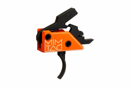 MIMTAC Drastic AR-15 Drop-In Single Stage Trigger - 3.5lb - Curved, Orange/Black - Black Rifle Depot