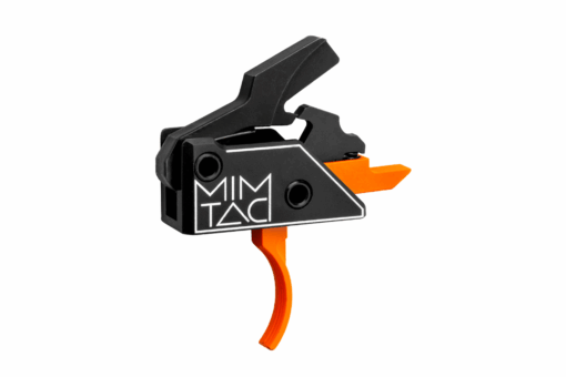 MIMTAC Drastic AR-15 Drop-In Single Stage Trigger - 3.5lb - Curved, Orange - Black Rifle Depot