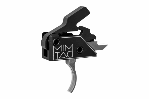 MIMTAC Drastic AR-15 Drop-In Single Stage Trigger - 3.5lb - Curved, Silver - Black Rifle Depot