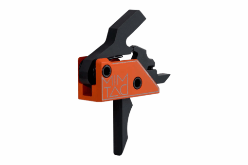 MIMTAC Drastic AR-15 9mm PCC Drop-In Single Stage Trigger - 3.5lb - Flat, Orange/Black - Black Rifle Depot