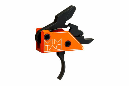 MIMTAC Drastic AR-15 9mm PCC Drop-In Single Stage Trigger - 3.5lb - Curved, Orange/Black - Black Rifle Depot