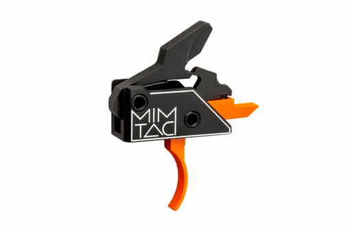 MIMTAC Drastic AR-15 9mm PCC Drop-In Single Stage Trigger - 3.5lb - Curved, Orange - Black Rifle Depot