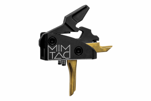 MIMTAC Valkyrie AR-15 Drop-In Single Stage Flat Trigger - 3lb - Gold - Black Rifle Depot