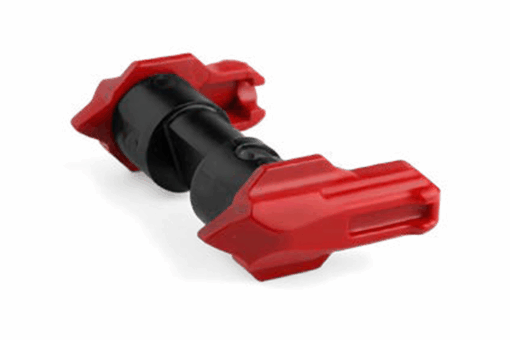 Mimtac F3X 45/90 AR-15 Ambidextrous Safety Selector - Red - Black Rifle Depot