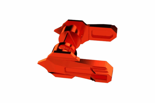 Mimtac F35 45/90 AR-15 Ambidextrous Safety Selector - Orange - Black Rifle Depot