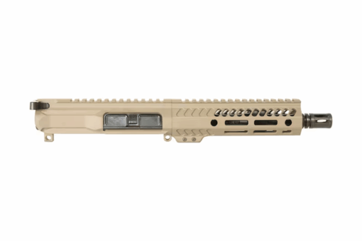 7.5" Slick Side Billet .223 Wylde Nitride Pistol M-LOK Complete Upper - FDE - Black Rifle Depot