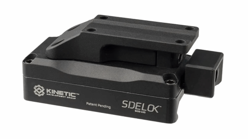 Kinetic Development Group Sidelok - Trijicon MRO Mount - Lower 1/3 Co-Witness Black - Black Rifle Depot