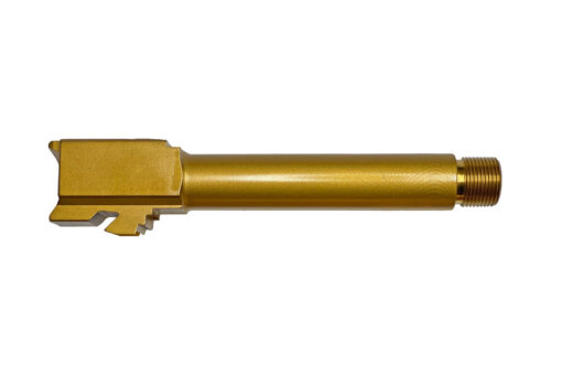 Dirty Bird 9mm Barrel for Glock 19 Gen 1-5 - Gold, Threaded - Black Rifle Depot