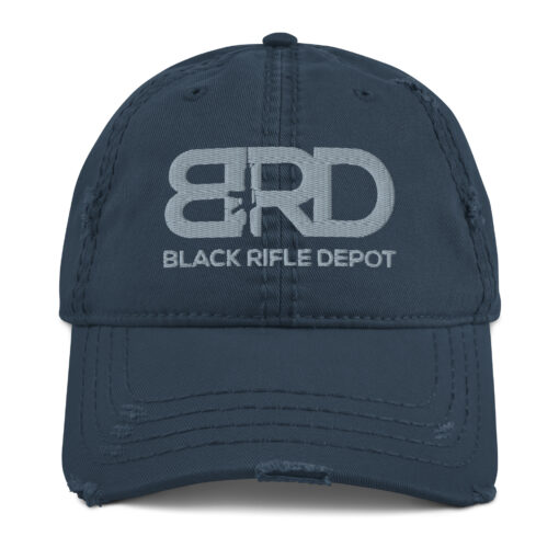 Distressed Dad Hat - Navy - Black Rifle Depot