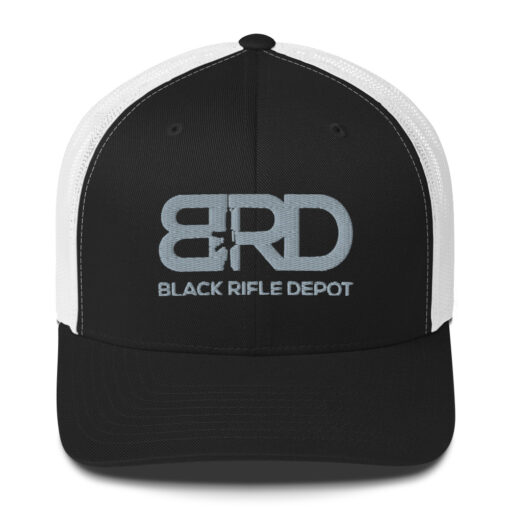 BRD Trucker Cap - Black/ White - Black Rifle Depot