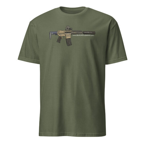 BRD Suppressed SBR T-Shirt - Military Green, 3XL - Black Rifle Depot