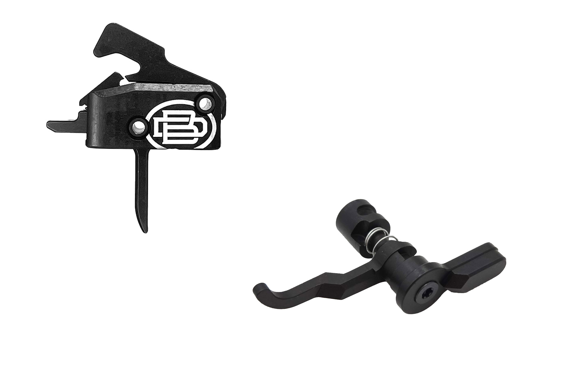 BUNDLE-DBFASS AR-15 trigger and selector bundle with Dirty Bird 3.5lb flat drop-in trigger and Atrius 3-position safety