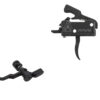 AR-15 trigger and selector bundle with Rise RAVE 140 curved trigger and Atrius 3-position super selector