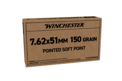 Winchester 7.62x51mm 150 grain pointed soft point ammo box 20 cartridges