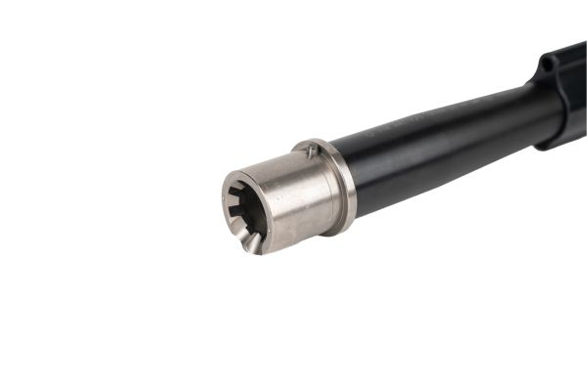 319003 Chamber and feed ramp close-up on BA .338 ARC Hanson barrel with extended feed ramp