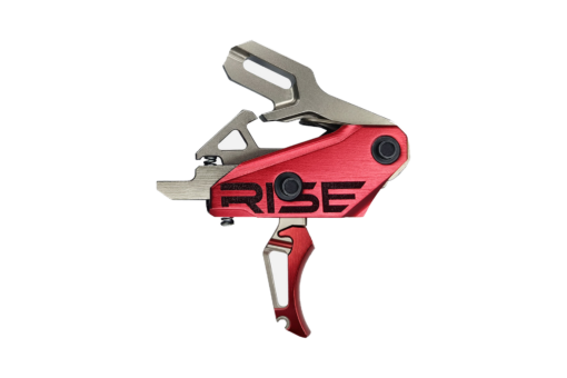 Rise Armament Rev 535 Slide and Snap AR-15 Drop-In Trigger - Silver/Red - Black Rifle Depot