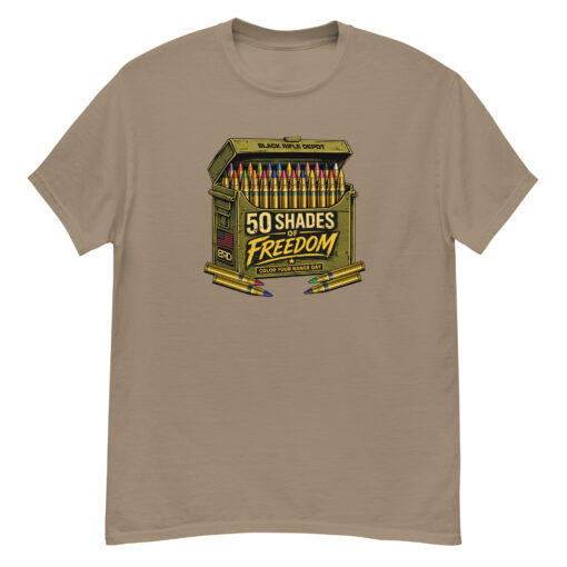 50 Shades of Freedom Classic Tee - Brown Savana, XL - Black Rifle Depot