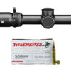 Winchester 5.56 NATO 1000 round ammo case bundled with Vortex Venom 1-6x24 LPVO rifle scope