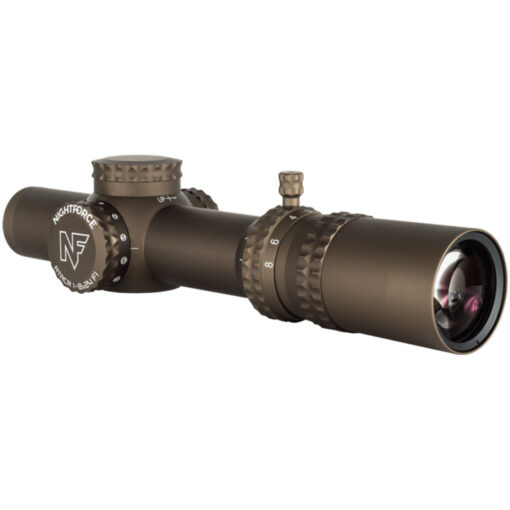 Nightforce NX8 1-8X24mm FFP Rifle Scope - FC-DMx Reticle - FDE - Black Rifle Depot