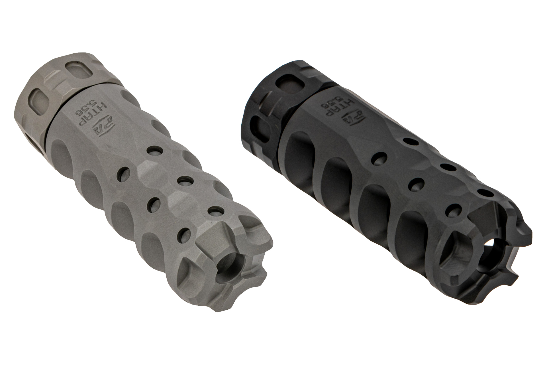 HYPERTAPSLIM556COMPOSITION Precision Armament HYPERTAP Slim 7.62 muzzle brake with 5/8x24 threads in stainless or black finish