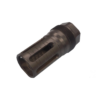 Big Hoss Machine black nitride closed tine flash hider compatible with Plan B ecosystem in multiple thread options