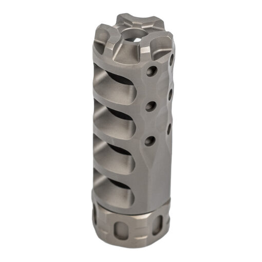 Precision Armament HYPERTAP Slim 7.62 Muzzle Brake -1/2x28 - Stainless - Black Rifle Depot